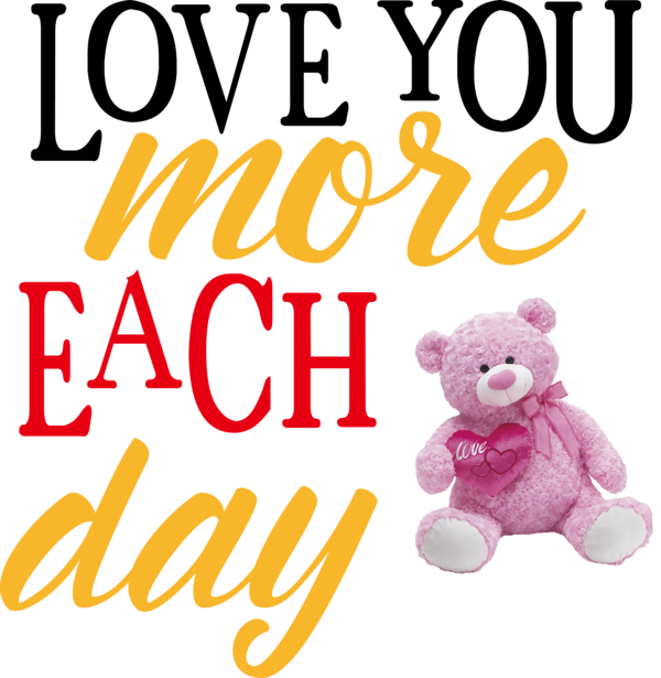 Transparent Valentine's Day Teddy bear Animal figurine Meter for Valentines Day Quotes for Valentines Day