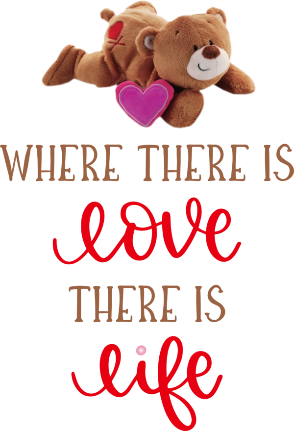 Transparent Valentine's Day Teddy bear Font Meter for Valentines Day Quotes for Valentines Day
