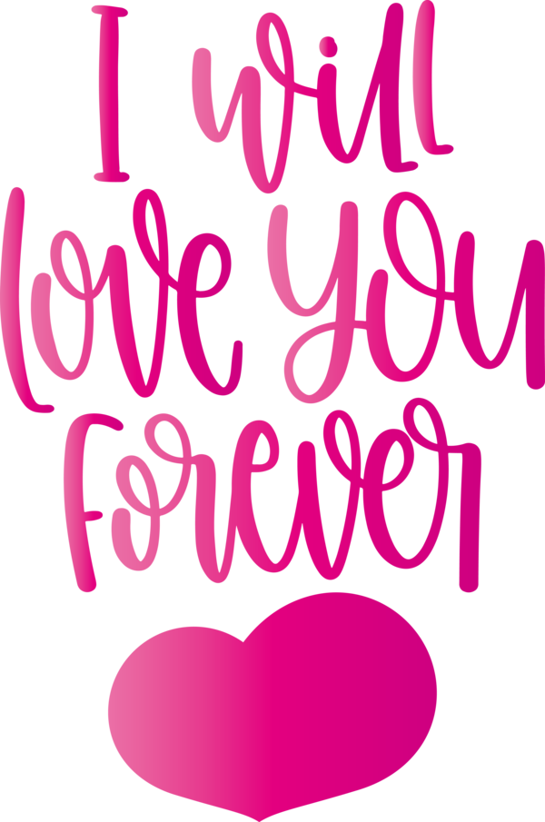 Transparent Valentine's Day Logo Calligraphy Design for Valentines Day Quotes for Valentines Day