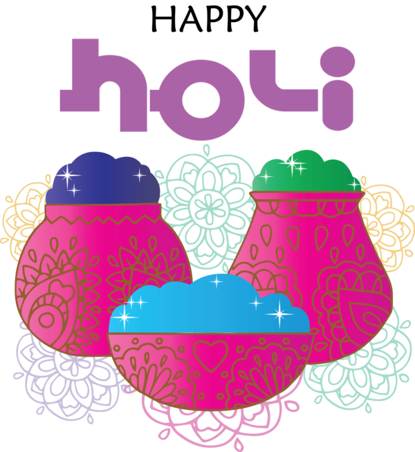 Transparent Holi Design Drawing Geometry for Happy Holi for Holi