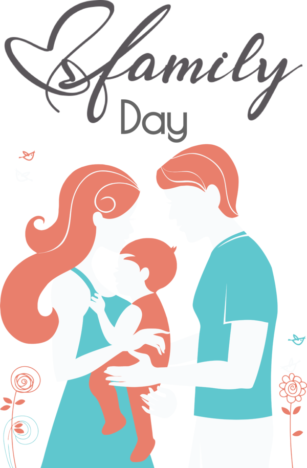 Transparent Family Day Drawing Pregnancy Silhouette for Happy Family Day for Family Day