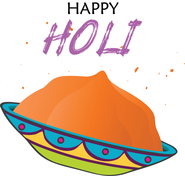 Transparent Holi Cartoon Hat Top hat for Happy Holi for Holi