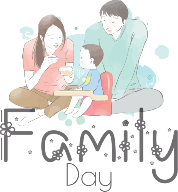Transparent Family Day Conversation Human Smile for Happy Family Day for Family Day