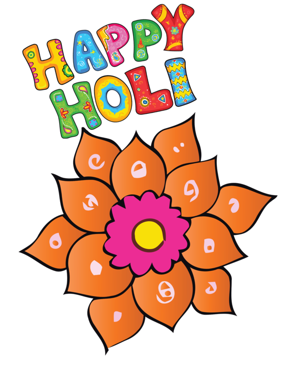 Transparent Holi Cut flowers Floral design Petal for Happy Holi for Holi