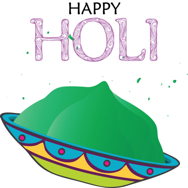 Transparent Holi Boat Boating Green for Happy Holi for Holi