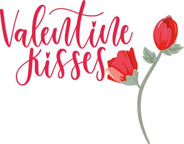 Transparent Valentine's Day Floral design Plant stem Rose family for Kiss for Valentines Day