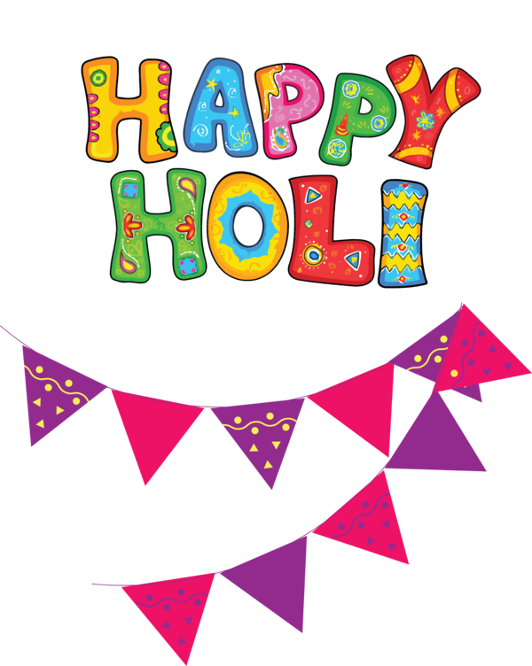 Transparent Holi Design Line Meter for Happy Holi for Holi