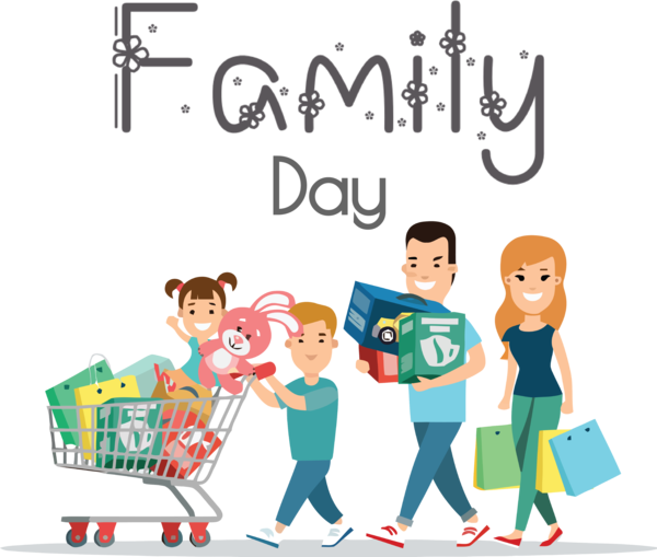 Transparent Family Day Cartoon Social group for Happy Family Day for Family Day