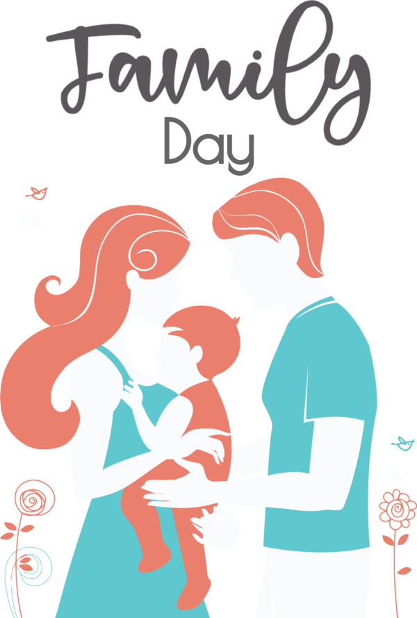 Transparent Family Day Pregnancy Drawing Silhouette for Happy Family Day for Family Day