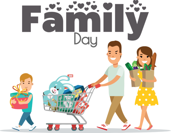 Transparent Family Day Royalty-free Shopping Family for Happy Family Day for Family Day