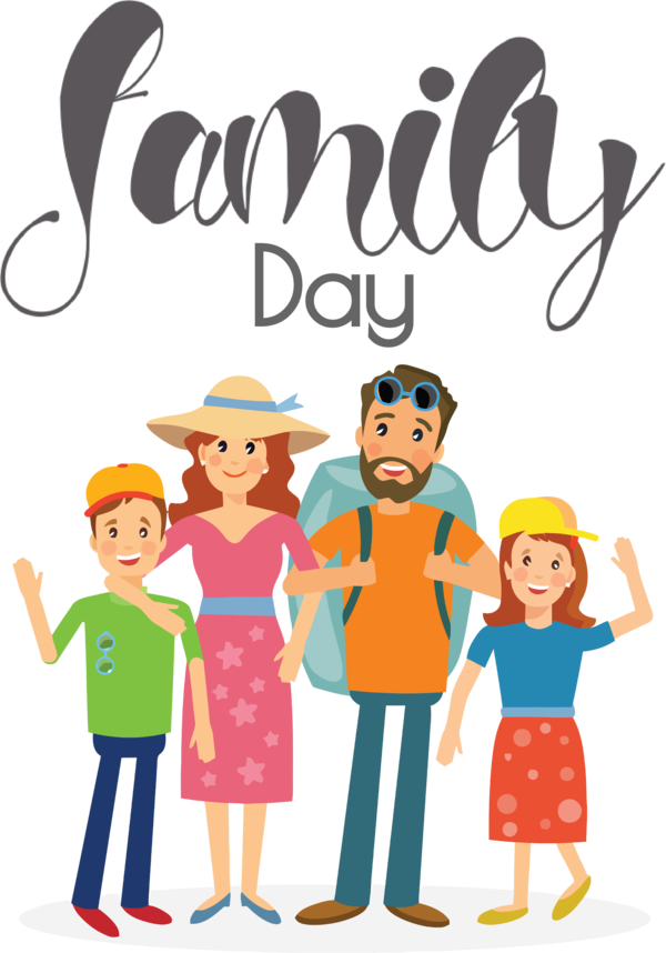 Transparent Family Day Travel Cartoon Vacation for Happy Family Day for Family Day