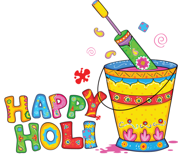 Transparent Holi Icon Logo Drawing for Happy Holi for Holi