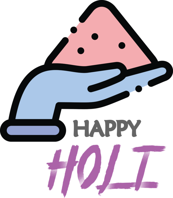 Transparent Holi Cartoon Line Meter for Happy Holi for Holi