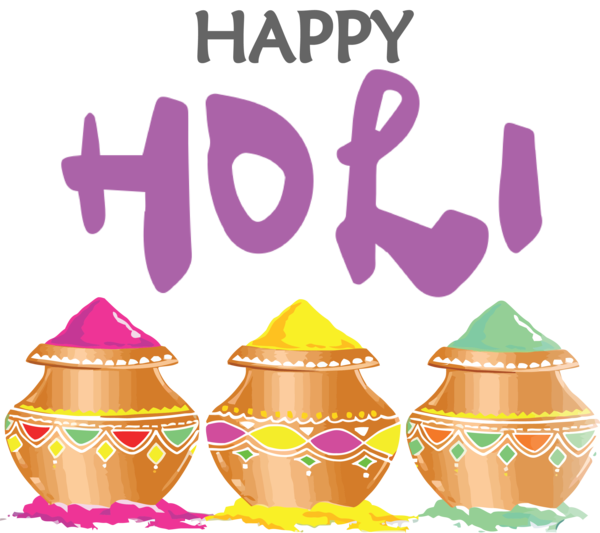 Transparent Holi Easter egg Vase Festival for Happy Holi for Holi