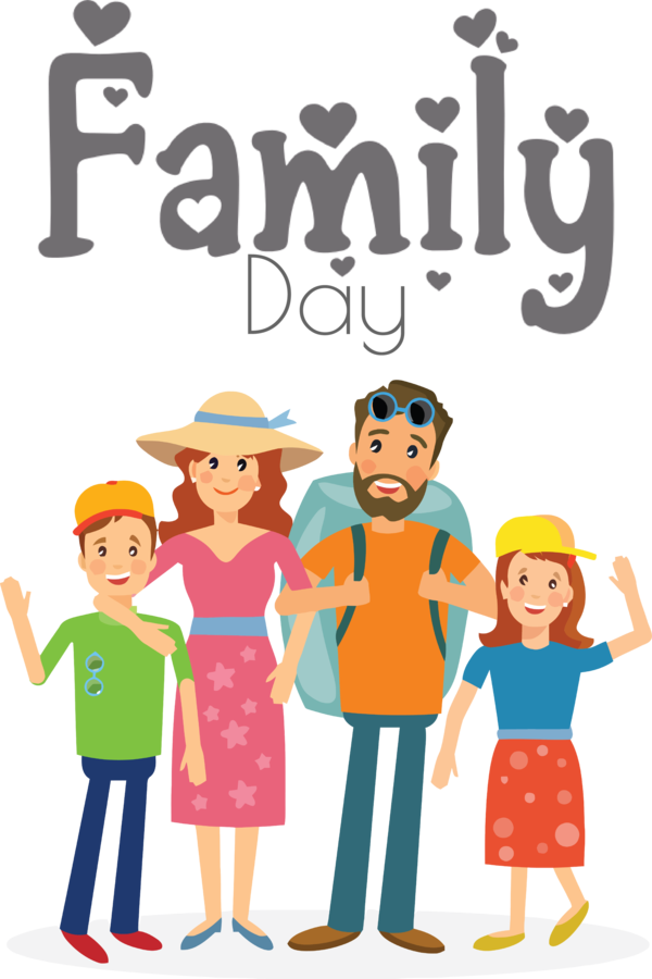 Transparent Family Day Travel Cartoon Hiking for Happy Family Day for Family Day