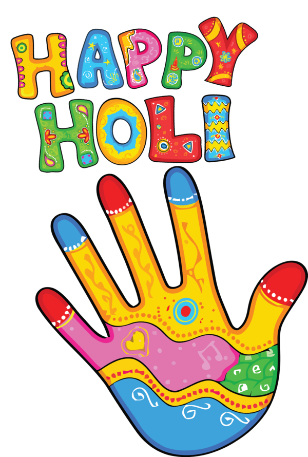 Transparent Holi Line Meter Geometry for Happy Holi for Holi
