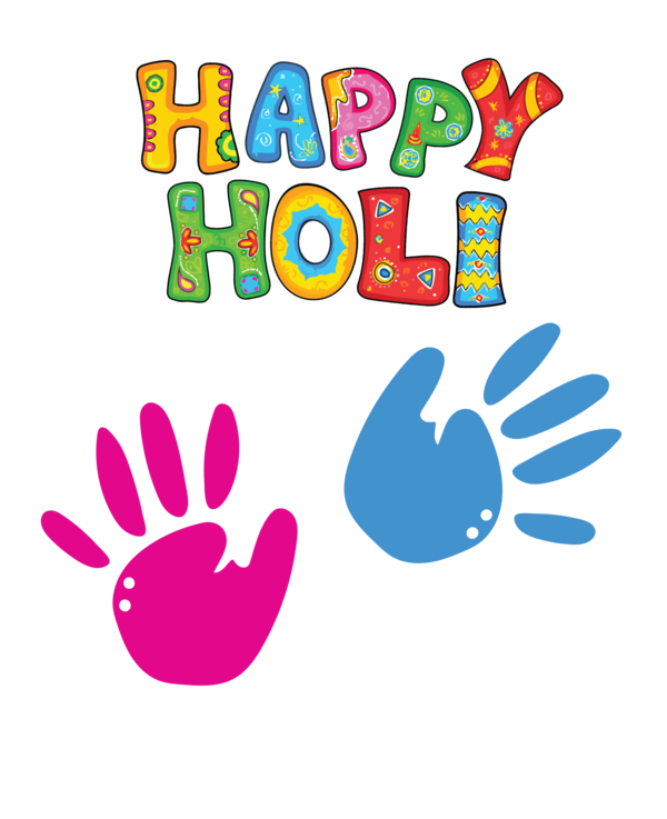 Transparent Holi Logo Cartoon Line for Happy Holi for Holi