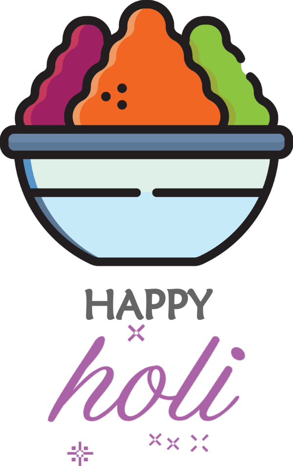 Transparent Holi Icon Design Logo for Happy Holi for Holi