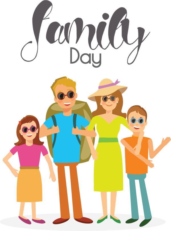 Transparent Family Day Drawing traditionally animated film Travel for Happy Family Day for Family Day