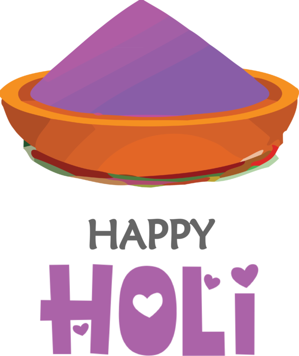 Transparent Holi Logo Line Meter for Happy Holi for Holi