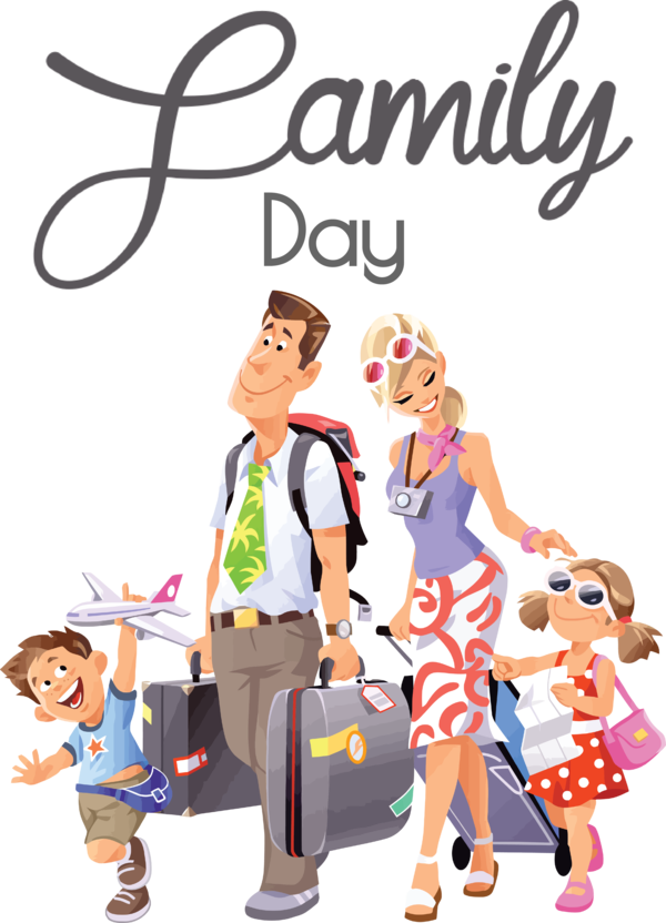 Transparent Family Day Travel Icon Package tour for Happy Family Day for Family Day
