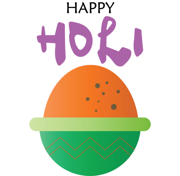 Transparent Holi Logo Line Produce for Happy Holi for Holi