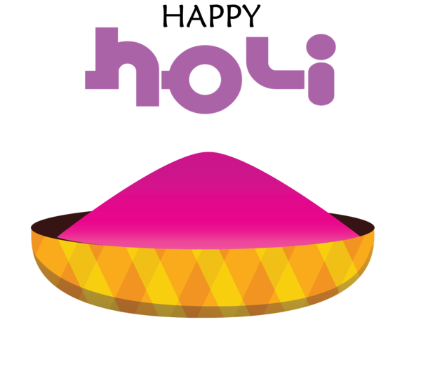 Transparent Holi Hawaii Yellow Line for Happy Holi for Holi