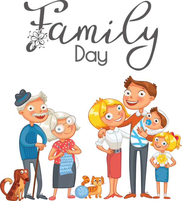 Transparent Family Day Cartoon  Family for Happy Family Day for Family Day