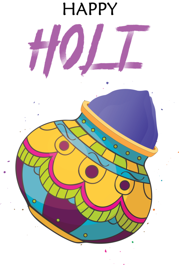 Transparent Holi Calligraphy Drawing Image editing for Happy Holi for Holi