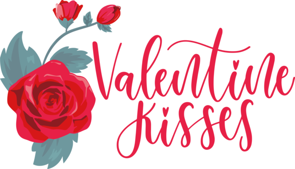 Transparent Valentine's Day Floral design Garden roses Rose for Kiss for Valentines Day
