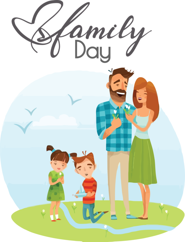 Transparent Family Day Cartoon Family for Happy Family Day for Family Day