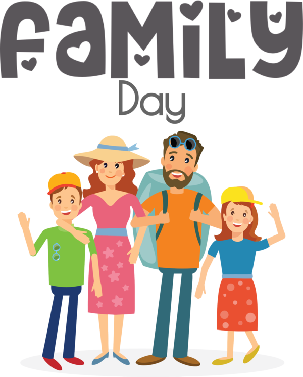 Transparent Family Day Travel Cartoon Camping for Happy Family Day for Family Day