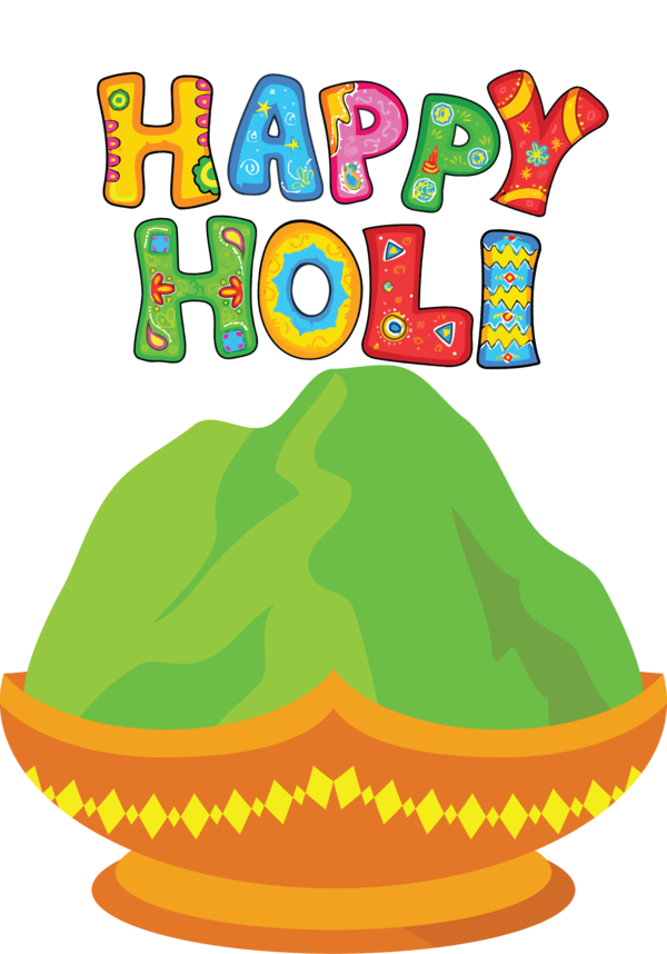 Transparent Holi Line Meter Tree for Happy Holi for Holi