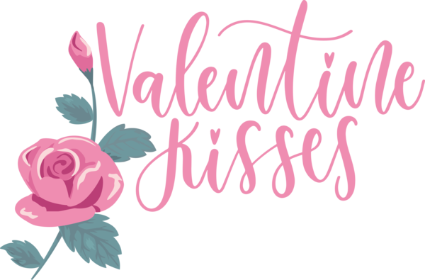 Transparent Valentine's Day Floral design Flower Rose for Kiss for Valentines Day