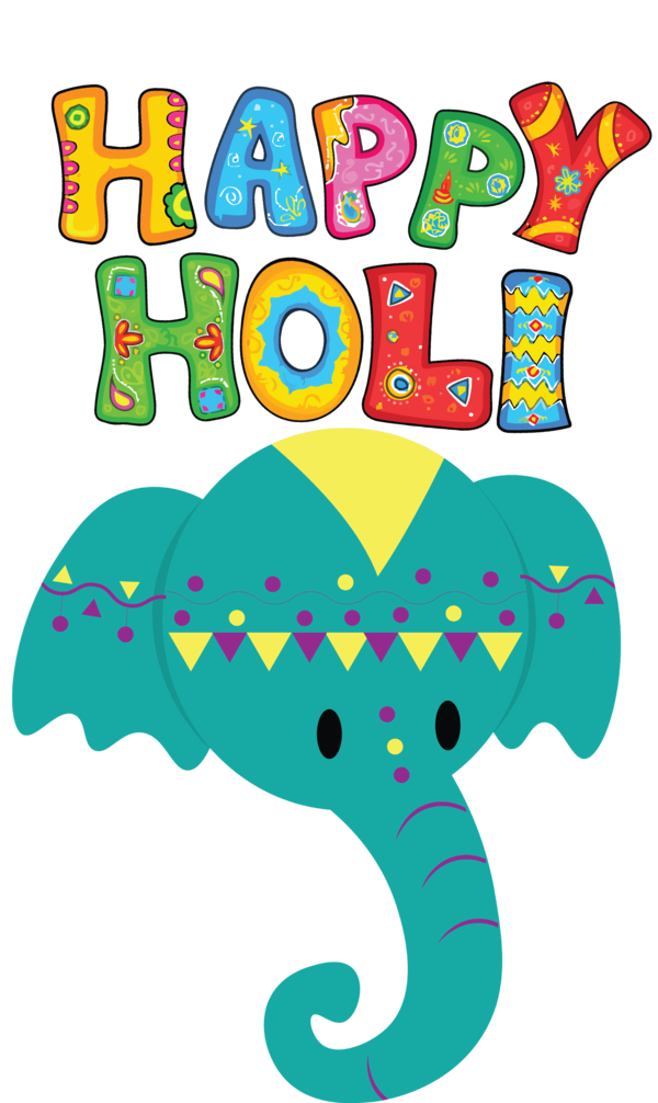 Transparent Holi Transparency Animal figurine Meter for Happy Holi for Holi