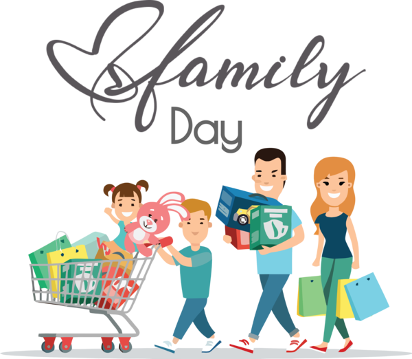 Transparent Family Day Royalty-free Design for Happy Family Day for Family Day