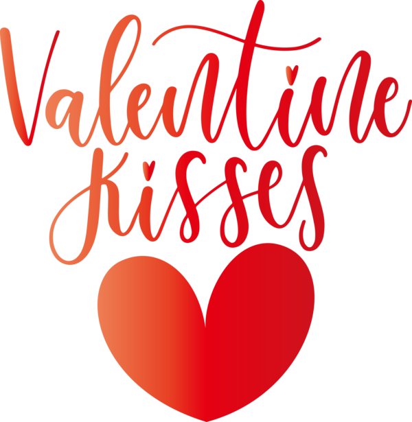 Transparent Valentine's Day Logo Valentine's Day Line for Kiss for Valentines Day