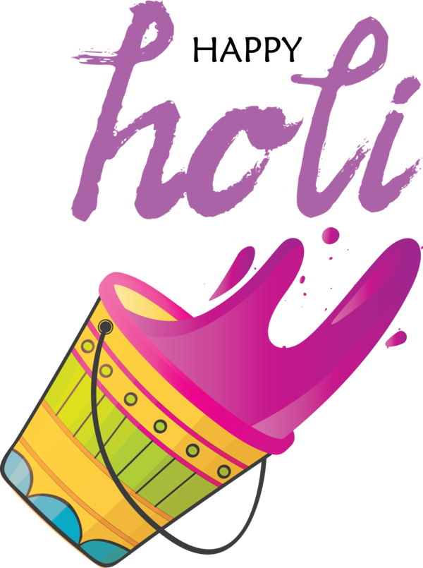 Transparent Holi Design Shoe Line for Happy Holi for Holi