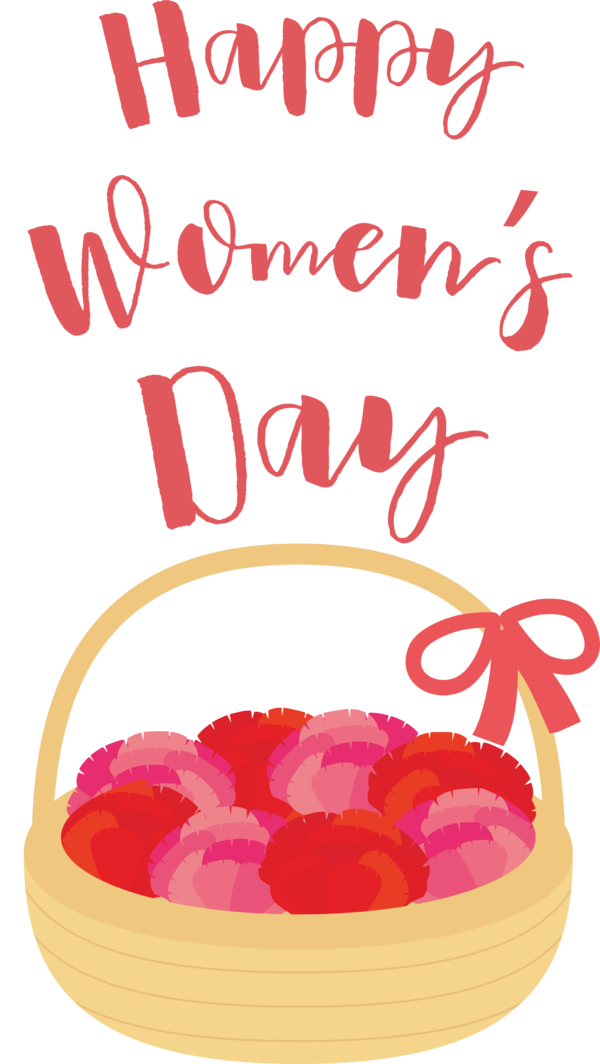 Transparent International Women's Day Flower Petal Line for Women's Day for International Womens Day