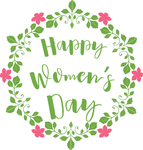 Transparent International Women's Day Flower  Wreath for Women's Day for International Womens Day