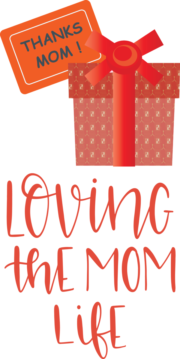 Transparent Mother's Day Design Pattern Decal for Love You Mom for Mothers Day