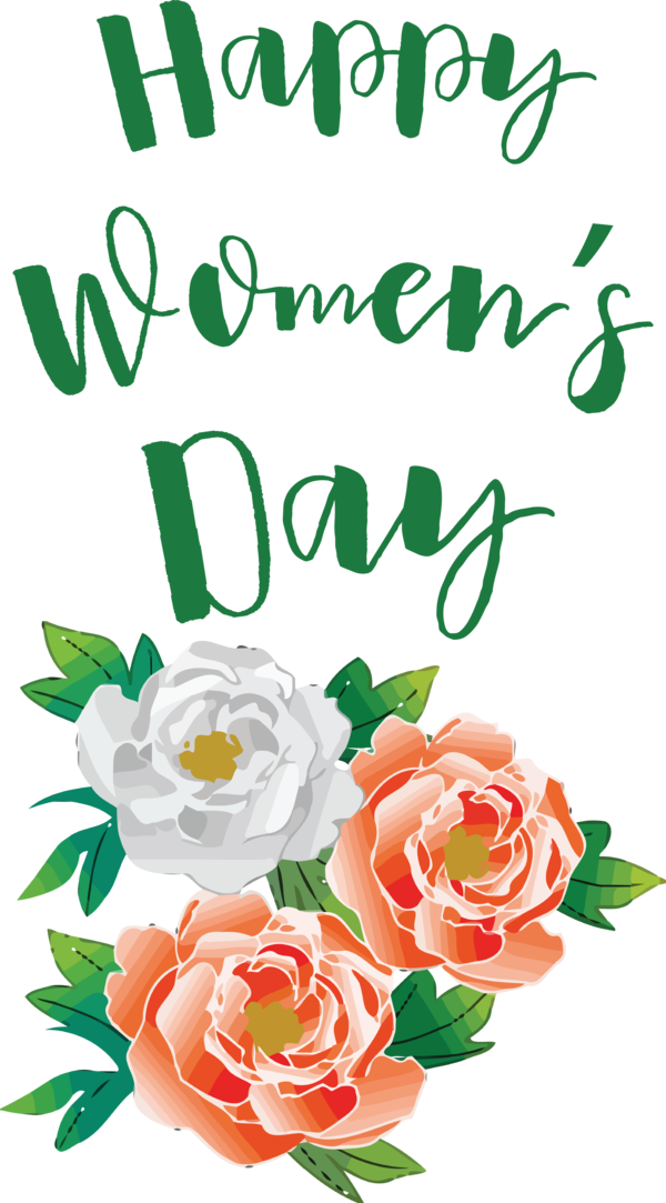 Transparent International Women's Day Flower Garden roses Peony for Women's Day for International Womens Day