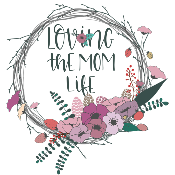 Transparent Mother's Day Wreath Flower Design for Love You Mom for Mothers Day
