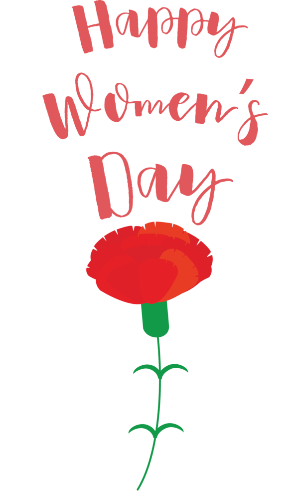 Transparent International Women's Day Flower Petal Line for Women's Day for International Womens Day