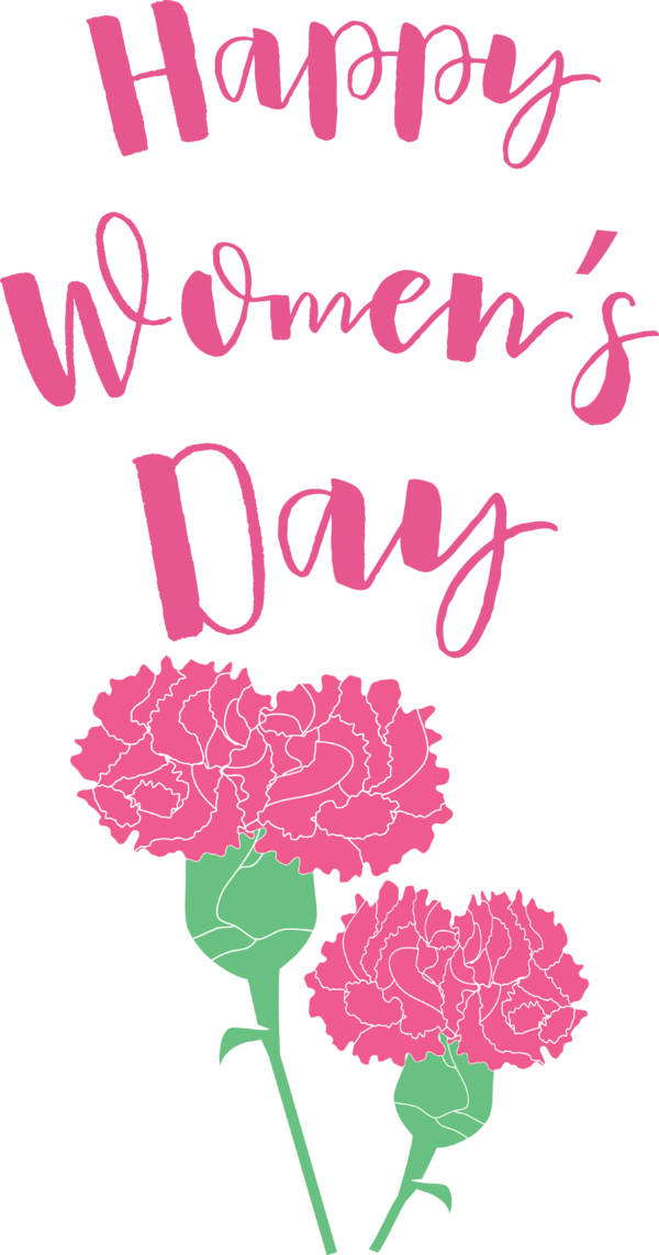 Transparent International Women's Day Floral design  Design for Women's Day for International Womens Day