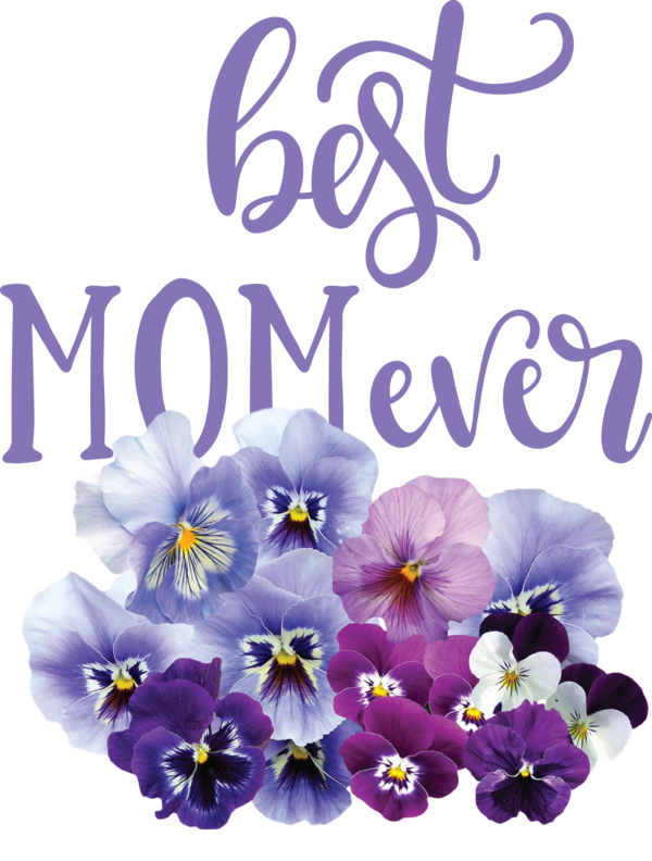 Transparent Mother's Day Third eye Flower Pansy for Happy Mother's Day for Mothers Day