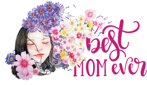 Transparent Mother's Day Floral design Artist Visual arts for Happy Mother's Day for Mothers Day