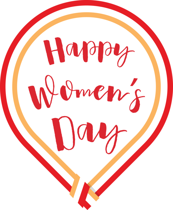 Transparent International Women's Day Valentine's Day Logo Ground for Women's Day for International Womens Day