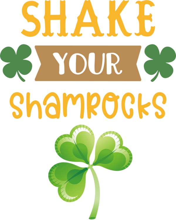 Transparent St. Patrick's Day Plant stem Shamrock Leaf for St Patricks Day Quotes for St Patricks Day