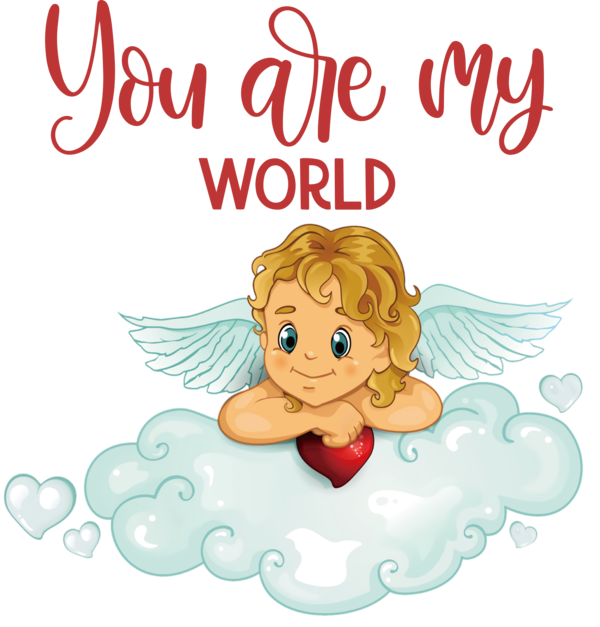 Transparent Valentine's Day Angel Cartoon Shoulder angel for Valentines Day Quotes for Valentines Day